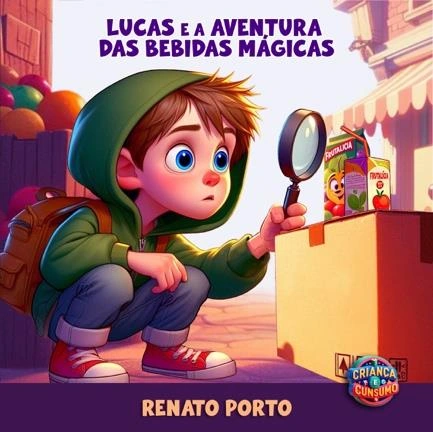 Capa de Lucas e a aventura das bebidas mágicas, de Renato Porto