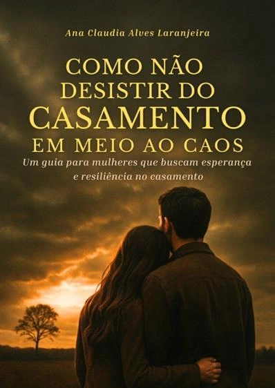 Capa de Como não desistir do casamento em meio ao caos: Um guia para mulheres que buscam esperança e resiliência no casamento, de Ana Claudia Alves Laranjeira